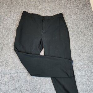 Mugsy Travelers Pants Men 38(36)x30 Black Stretch Commuter Chino Trousers Casual
